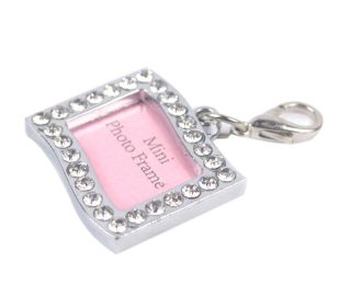 Rectangle Shaped Rhinestone ID Tag