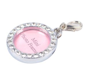 Round Rhinestone ID Tags