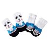 Knitted Socks-Blue, Panda, Dog Paw Protection, Paw Covers - 4PCS