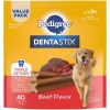 PEDIGREE DENTASTIX Beef Flavor Denta Stix for Large Dogs, 2.08 lb. Value Pack (40 Treats)