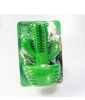 Cactus Shaped Dog Toothbrush Stick-Effective Teeth Cleaning Massager, Natural Rubber, Bite Resistant Chew Toys