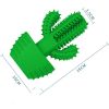 Cactus Shaped Dog Toothbrush Stick-Effective Teeth Cleaning Massager, Natural Rubber, Bite Resistant Chew Toys