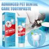 Pet toothpaste for fresh breath and tartar cleaning, oral care edible