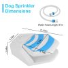 Outdoor Dog Water Fountain Dog Sprinkler Dog Paw Drinking Step on Fountain Dog Toy for Drinking 2 Spray Modes 66in Water Hose