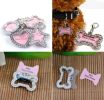 Rectangle Shaped Rhinestone ID Tag