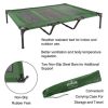 Elevated Dog Bed – Indoor/Outdoor Dog Cot up to 110lbs by Petmaker (Green)